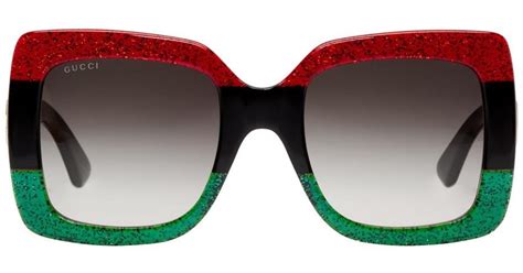 gucci shades green and red|pink gucci sunglasses.